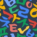 Korean alphabet pattern Royalty Free Stock Photo