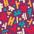 Korean alphabet pattern Royalty Free Stock Photo