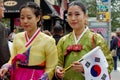 Korean American Women in traditional costume