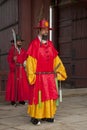 Korean ancient warrior at the main gate Royalty Free Stock Photo
