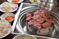 Korean BBQ assort meat Royalty Free Stock Photo