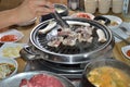 Korean BBQ assorted Beef Royalty Free Stock Photo