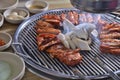 Korean BBQ chilly chicken slice Royalty Free Stock Photo