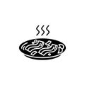 Korean bbq glyph icon Royalty Free Stock Photo