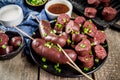 Korean blood sausage soondae Royalty Free Stock Photo