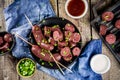 Korean blood sausage soondae Royalty Free Stock Photo