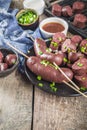 Korean blood sausage soondae Royalty Free Stock Photo