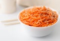 Korean carrot namul salad Royalty Free Stock Photo