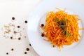 Korean carrot salad Royalty Free Stock Photo