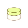 korean cosmetics cute kawaii cream serum. Vector