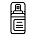 Korean cosmetics foam shave icon, outline style