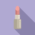 Korean cosmetics lipstick icon flat vector. Skin mask