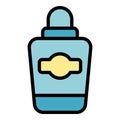 Korean cosmetics lotion icon vector flat