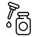 Korean cosmetics toner icon, outline style