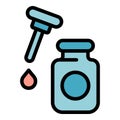 Korean cosmetics toner icon vector flat