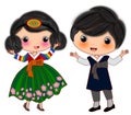 Korean couple costumes