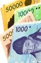 Korean Currency. Royalty Free Stock Photo