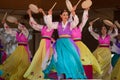 Korean dancers Royalty Free Stock Photo
