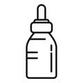 Korean dropper bottle icon outline vector. Skin mask Royalty Free Stock Photo