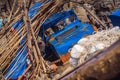 Korean fishing boats washed ashore at Tobizin Cape, Russian Island, Vlaivostok