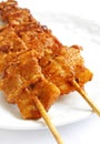 Korean fast food kebabs Royalty Free Stock Photo