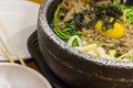 Korean Food Bibimbap Royalty Free Stock Photo