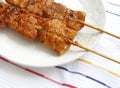 Korean food - kebabs Royalty Free Stock Photo