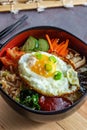 Korean Food Vegetarian Bibimbap Royalty Free Stock Photo