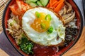 Korean Food Vegetarian Bibimbap Royalty Free Stock Photo