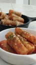 Korean Food & x28;Tteokbokki and Odeng& x29;