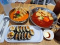 Korean foods at korean restaurant