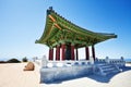 Korean Friendship Bell housed in grand belfry Royalty Free Stock Photo