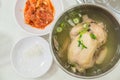 Korean ginseng chicken soup Royalty Free Stock Photo