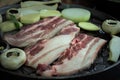 Korean grilled pork belly Samgyeopsal