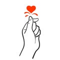 Korean Heart, Popular Sign Symbol Thumb 2