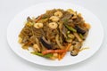 Korean Japchae Glass Noodles with Shrimp