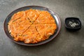 Korean Kimchi pancake or Kimchijeon Royalty Free Stock Photo