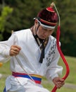 Korean Man Dancing at Cultural Celebration