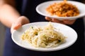 Korean mung bean sprouts salad (Kongnamul Muchim), Korean food side disd Royalty Free Stock Photo