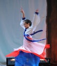 The Korean nationality rotation-2011 dancing class Graduation Concert party Royalty Free Stock Photo