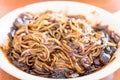 korean noodles with black sauce (Jajangmyeon)