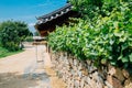 Asan Oeam Folk Village, Korean traditional house Royalty Free Stock Photo