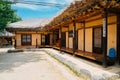 Asan Oeam Folk Village, Korean traditional house Royalty Free Stock Photo