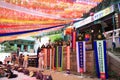 Korean people coming to the temple for the celebration of buddha birthday