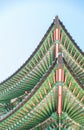 Korean roof style is beautiful architecture Royalty Free Stock Photo