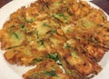 Korean seafood pancake