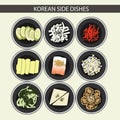 Korean Side Dishes Royalty Free Stock Photo