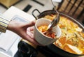 Korean soup Royalty Free Stock Photo