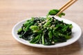 Korean spinach salad (Sigeumchi namul)