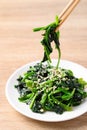 Korean spinach salad (Sigeumchi namul)